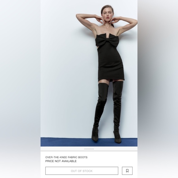 Zara Viral Over the knee Fabric Boot - Picture 3 of 8